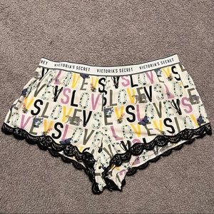 Victoria’s Secret Lace trim sleep shorts